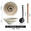 Tazón de Ramen Japonés Tazón Grande para Fideos Tazón Creativo con Forma de Sombrero de Bambú Tazón de Trompeta Tazón para Fideos Tazón para Comer Fideos Instantáneos Vajilla de Cerámica Tazón para Sopa