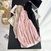 Sudadera con capucha para mujer, nueva sudadera con capucha de talla grande, informal, sencilla, con dos bolsillos, talla grande, 200 kg, otoño, 5023