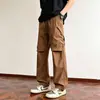 Pantalones de trabajo retro estilo americano multibolsillos, para hombre, pierna recta, corte holgado, otoño/invierno, pantalones largos casuales para hombre de calidad de exportación