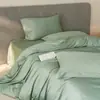 Juego de cuatro piezas de lujo 100% algodón, algodón de fibra larga, color sólido, confort de hotel, adecuado para dormir sin nada, ropa de cama de algodón de alta gama 1.8