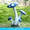 Enfeites de Cogumelo Escultura em Fibra de Vidro Pátio Gramado Exterior Fungos Jardim Paisagismo Artesanato Exibição Decorativa