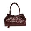 2024 Outono e Inverno Nova Moda Vintage Bolsa de Ombro Bolsa de Axila Simples Casual Grande Capacidade Bolsa Tote Feminina