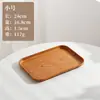 Bandeja redonda transfronteriza creativa imitación madera plato de frutas para el hogar sala de estar plato para snacks de frutas secas plato para té se puede imprimir logo