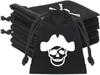 Elemento Temático Pirata Transfronterizo Bolsa de Franela Negra con Cordón Bolsillo Fiesta de Cumpleaños Vacaciones Decoración de Boda Bolsa de Regalo