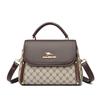 Bolsa Tiracolo Feminina Nova Moda 2025 Bolsa de Ombro Casual Feminina Versátil Portátil Pequena Bolsa Couro Macio Bolsa para Mãe