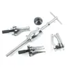 Juego de 5 Piezas de Extractor de Tres Garras Extractor de Rodamientos Herramienta de Desmontaje para Rodamientos Internos y Externos, Extractor de Martillo Deslizante, Boquilla de Inyector