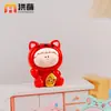 Año Nuevo Gato Li Si Cai Par Caja Sorpresa Táctil Linda Moderna Jugar Lindo Grano Color Sólido diy Resina Escritorio Adornos Creativos
