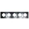 Enchufe de pared conmutador concatemer panel de PC negro mate enchufe de interruptor de combinación libre europeo francés