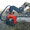 Martillo Vibratorio Hidráulico para Pilotes Excavadora, Martillo para Pilotes de Acero de Protección de Orillas de Ríos, Martillo Vibratorio para Pilotes de Cimentación, Capaz de Extraer Pilotes