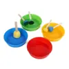 Vasos de Pigmento para Pintar de Niños de Jardín de Infancia Suministros de Arte para Estudiantes de Primaria Paleta de Plástico Tazón para Mezclar Colores Acuarela Gouache Plato para Porcionar