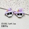 Acessórios de Resina de Desenho Animado para Halloween, Abóbora Brilhante, Caveira, Fantasma, Cola de Creme DIY para Capa de Celular, Decorações de Presilha de Cabelo