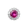 Anillo Abierto de Flor con Circonita Bañado en Oro Real de 18 Quilates, Estilo de Nicho de Alta Gama, Joyería Versátil Exquisita de Lujo Ligero