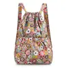 Mochila com Bolso de Cordão Mochila de Cordão Verão Nova Simples Mochila de Viagem Grande Capacidade Mochila Esportiva Fitness Bolso de Cordão