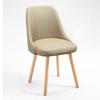 Silla Individual de Madera Maciza Estilo Nórdico Respaldo Silla de Comedor Ins Taburete de Maquillaje de Celebridad Cibernética Silla de Escritorio para Computadora Hogar Simple