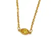 Collar de titanio y acero con circonita, estilo ins japonés y coreano, moderno, nicho, alta gama, para mujer, moda, temperamento, Joker, colgante de oro de 18k, venta al por mayor