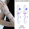 Pegatinas de Tatuaje Creativas Flor de Serpiente Coloridas Transfronterizas, Impermeables de Larga Duración, Maquillaje Corporal Elegante Tradicional para Brazos de Niñas