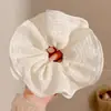 Pañuelo Cuadrado a Cuadros Estilo Coreano para el Cabello, Goma Elástica Estilo Perezoso, Cuerda para Moño de Gama Alta, Goma para el Cabello Dulce