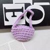 Colgante de 12 cm para mochila, muñeca de lana tejida a mano con ganchillo, bolsa para muñeca de 23 cm de altura