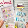 Nuevas Calcomanías de Uñas para Niños en Caja Dibujos Animados Lindas Parche Tridimensional para Arte de Uñas Corazón de Niña Herramientas para Arte de Uñas