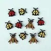 Hexing Nuevo Producto Mariquita Estéreo 3D Cuentas de Silicona Dibujos Animados DIY Joyería de Cuentas Accesorios para Pulseras Cuentas de Abeja Venta al por Mayor