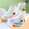 Nuevas y modernas cubrezapatos impermeables para niños y niñas, cubrezapatos antideslizantes de PVC para exteriores para la escuela y los viajes