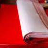 Papel rojo especial para bodas, papel bermellón, corte de papel grueso, tapa de pozo, pareados, suministros para bodas, papel de cara simple y doble al por mayor.