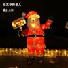 Decorações de Natal 1,2 metros de ferro artesanal metal rattan luminoso carrinho de alce velho boneco de neve enfeites