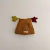 Chapéu Infantil Estilo Coreano Inverno Fofo Estrela Gorro Vermelho Com Pelúcia Quente Unissex Crianças Bebê Chapéu Com Proteção Para Orelhas