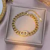Pulsera Nueva de Acero de Titanio Transfronteriza Europea y Americana, No se Desvanece, de Moda, Versátil, de Gama Alta, Pulsera de Lujo Ligero, No se Desvanece