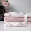 Conjunto de quatro peças em gaze de grau A, seguro para bebês, com uma gaze dupla camada aerada, ultrassuave e com design estampado