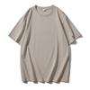 Playera de Manga Corta Talla Grande para Hombre, Nuevo Estilo de Verano, Camiseta Casual de Color Sólido, Suelta y a la Moda de Cuello Redondo, Top de Hombre Trendy