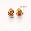 Accesorios Chapados en Oro que Conservan el Color Joyería DIY Colgante de Calabaza de la Fortuna Color Oro Antiguo Pulsera Encanto Tejido a Mano