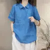 Camisa Versátil de Punto Suelto Estilo Francés para Adelgazar, Media Cardigan para Mujer, Moda Casual Nueva Verano 2026, Top Talla Plus
