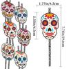 Dia Mexicano dos Mortos Tema Decoração de Festa Papel Degradável Palha Inserir Halloween Caveira Palha Plug-in