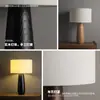 2026 Luminária de Mesa de Madeira Maciça Designer Criativa Estudo High-End Simples Estilo Madeira Natural Atmosfera Quarto Luminária de Cabeceira