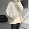 Camiseta térmica de manga larga para hombre, peso pesado, estilo retro americano, suelta, cálida, para otoño e invierno, capa base