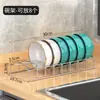 Cesta Deslizante Estilo Gaveta de Cozinha Transfronteiriça com Armazenamento Embutido para Tigelas e Pratos, Suporte Escorredor de Louça em Aço Inoxidável