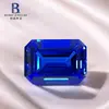 Wuzhou Pedra Gemológica Cultivada Demônio Azul Pedra Solta Experimental Regenerado Espinélio Azul Cobalto Redondo Gota d'Água Formato de Coração Método de Puxar