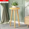 Suporte para plantas em vaso com pernas de madeira maciça para uso interno, adequado para plantas verdes, plantas pendentes, suculentas e bonsais em varandas e janelas de sacada