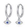 Brincos Tendência Olho de Diabo em Prata Esterlina 925 para Mulheres, Design Estilo Coreano, Moda de Nicho, Ear Cuffs Simples Es3123
