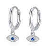 Pendientes de Ojo de Diablo de Plata de Ley S925 Cardiff Estilo Europeo y Americano Nuevo Influencer de Internet Joyería para Orejas Personalizada de Nicho para Mujer