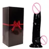 Dildo artificial feminino, transparente como cristal com ovo, pênis falso para masturbação feminina, dildo grande, atacado de brinquedos sexuais