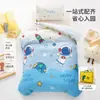 Conjunto de roupa de cama para berçário grau A materno e infantil, capa de edredom de algodão puro infantil de três peças e conjunto de lençóis de seis peças