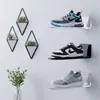 Sapateira acrílica transparente transfronteiriça, expositor de sapatos flutuante, prateleira de exposição e armazenamento de tênis e sapatos esportivos montada na parede