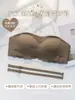 Sutiã Sexy com Botão Frontal Removível para Mulheres, Antiderrapante, Antidescaindo, Push-Up, Seios Pequenos, Sutiã Grande, Sutiã Tomara que Caia, Estilo Verão Fino