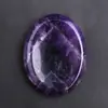 Cristal Natural Oval Descompresión Jade Cristal Blanco Flor de Nomeolvides Piedra de Palma Piedra de Meditación de Mano Artesanías Adornos