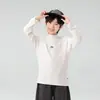 Valle del Viento 2026 Otoño Nuevo Estilo Coreano Sencillo Camiseta Básica de Cuello Alto Parcial para Niños Versátil Cálida Camiseta para Niños Moderna