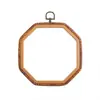 Estilo Retro Decorativo Imitación Madera Bordado Elástico Redondo 8cm Bordado Elástico DIY Bordado A Mano Punto de Cruz Auxiliar Venta Directa de Fábrica