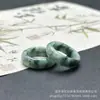 Anillos de Jadeita Natural con Diseño de Flores para Hombres y Mujeres, Garantizados Genuinos, Venta Directa del Fabricante, Venta al por Mayor