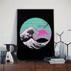 Gato Samurái Japonés ramen decoración de arte nostálgico para el hogar pintura de dibujos animados de alta calidad póster de animal pintura sobre lienzo